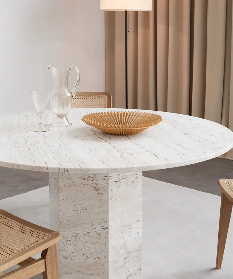 Travertine Table - Image 4